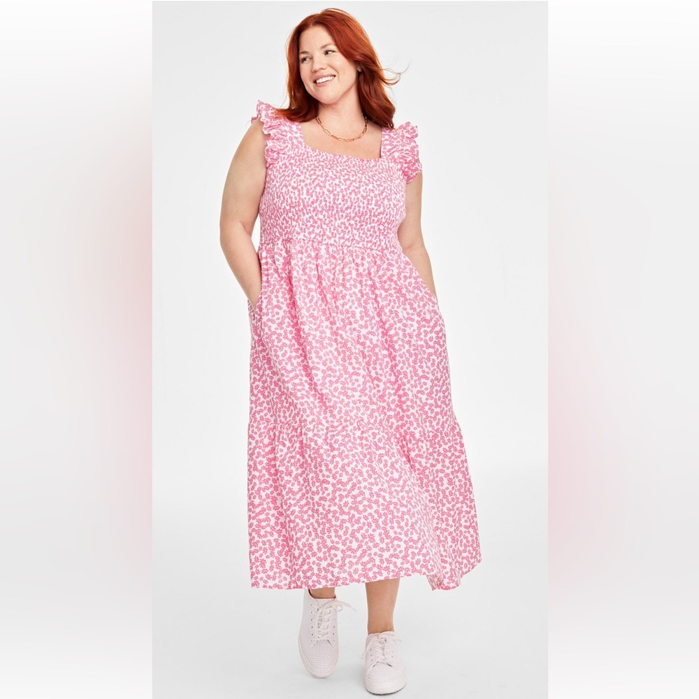 Floral Pink Maxi Dress